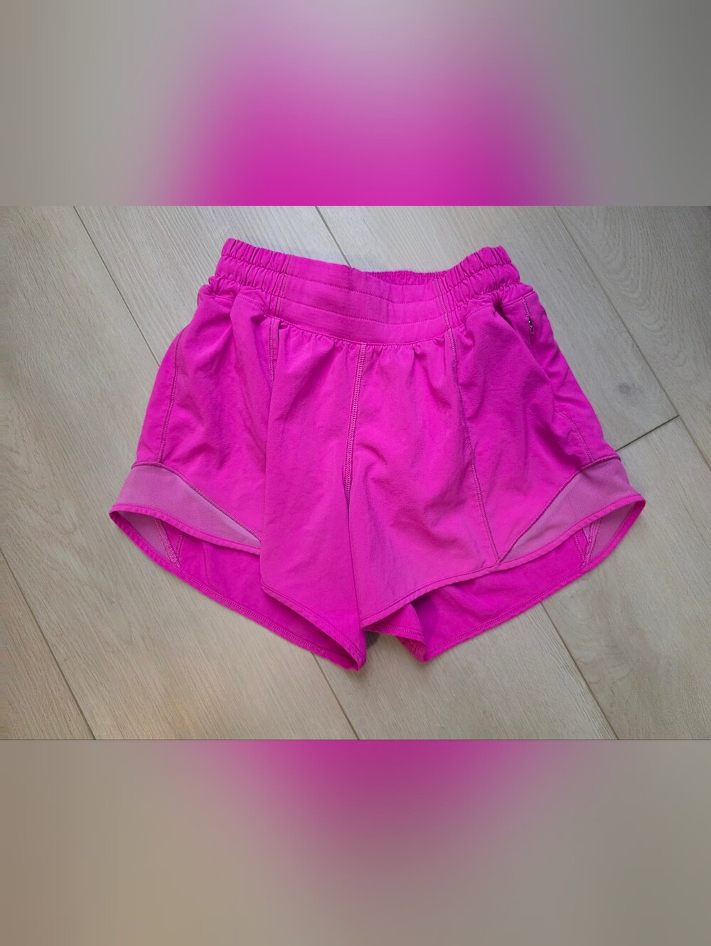 Lululemon Magenta/Pink Hotty Hot High-Rise 4" Shorts
